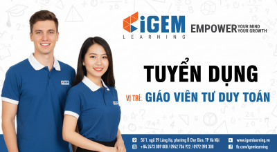 Tuyển dụng vị trí Giáo viên Tư duy Toán